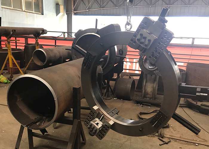 OD Mounted Pipe Cold Cutter Split Frame Tube Cutting Beveling Machine