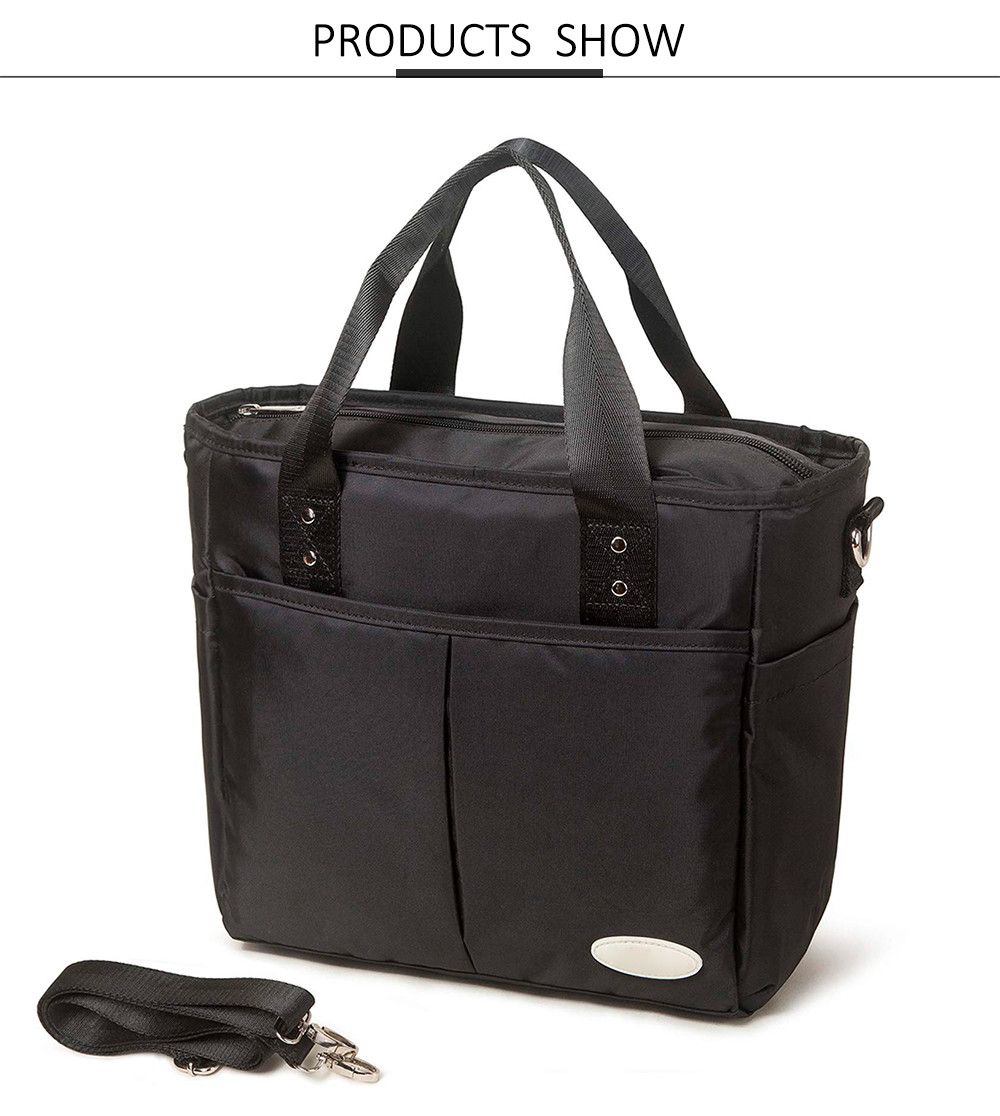 Insulated Oxford Cooler Lunch Box Bag With Side Pockets