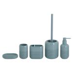 Aqua Plain Polyresin Bathroom Accessories Bathroom Countertop Accessories Set