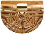 OEM Womens Bamboo Handbag Handmade Quilted Tote Bags