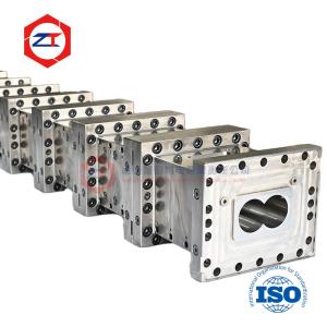 China 75mm Compounding Twin Screw Extruder Machine Plastic Sheet Extrusion Nickel-based alloy Screw Barrels factory
