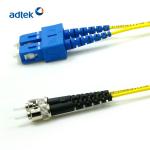 SC - ST Duplex Fiber Patch Cord PVC Yellow 3M Fiber Cable OEM / ODM