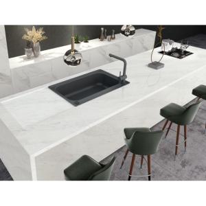 China White Quartz Counter Top 3cm Quartz Countertops For Bathrooms factory
