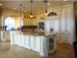 Custom White Wooden Kitchen Island Cabinets Solid Plywood Kitchen Cabinets