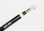 6 Core Armored Fiber Optic Cable Dielectric Steel Wire Black UV Polyethylene