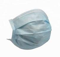 China Antivirus Triple Layer Surgical Mask Light Bule Meltblown Cloth Opp Bag factory
