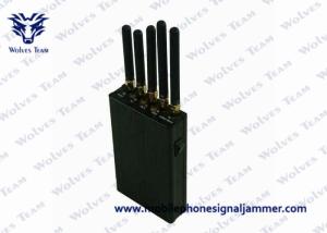China 5 Antenna Portable Signal Jammer for GPS / Cell Phone WiFi 100-240v Power Supply factory