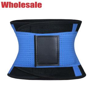 China Blue Neoprene Waist Trainer 2XL Neoprene Body Trimmer For Weight Loss factory