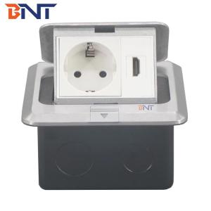 China IP25 Recessed Floor Power Socket Box With EURO Power Outlet HDMI Ports factory