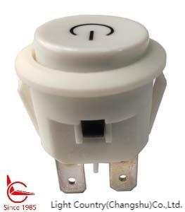 High Quality Momentary Push Button Switch, Φ20, White, SPST, (ON)-OFF, for Power