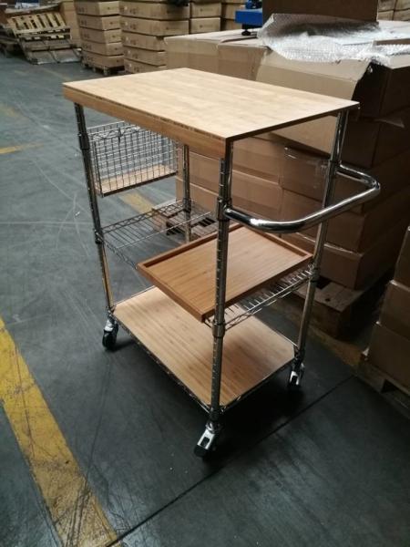 metal/ wood kitchen carts , Shelving, Carts & Racks | Wire Shelves Wire Shelving