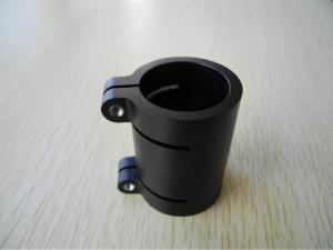 China Aluminum CNC 7075 Clamp for Telescopic pole Black annodized factory