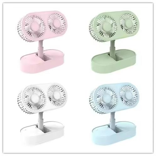 Summer Mini Silent Desktop Small Dual Motor USB Foldable Air Cooling 3 Gear