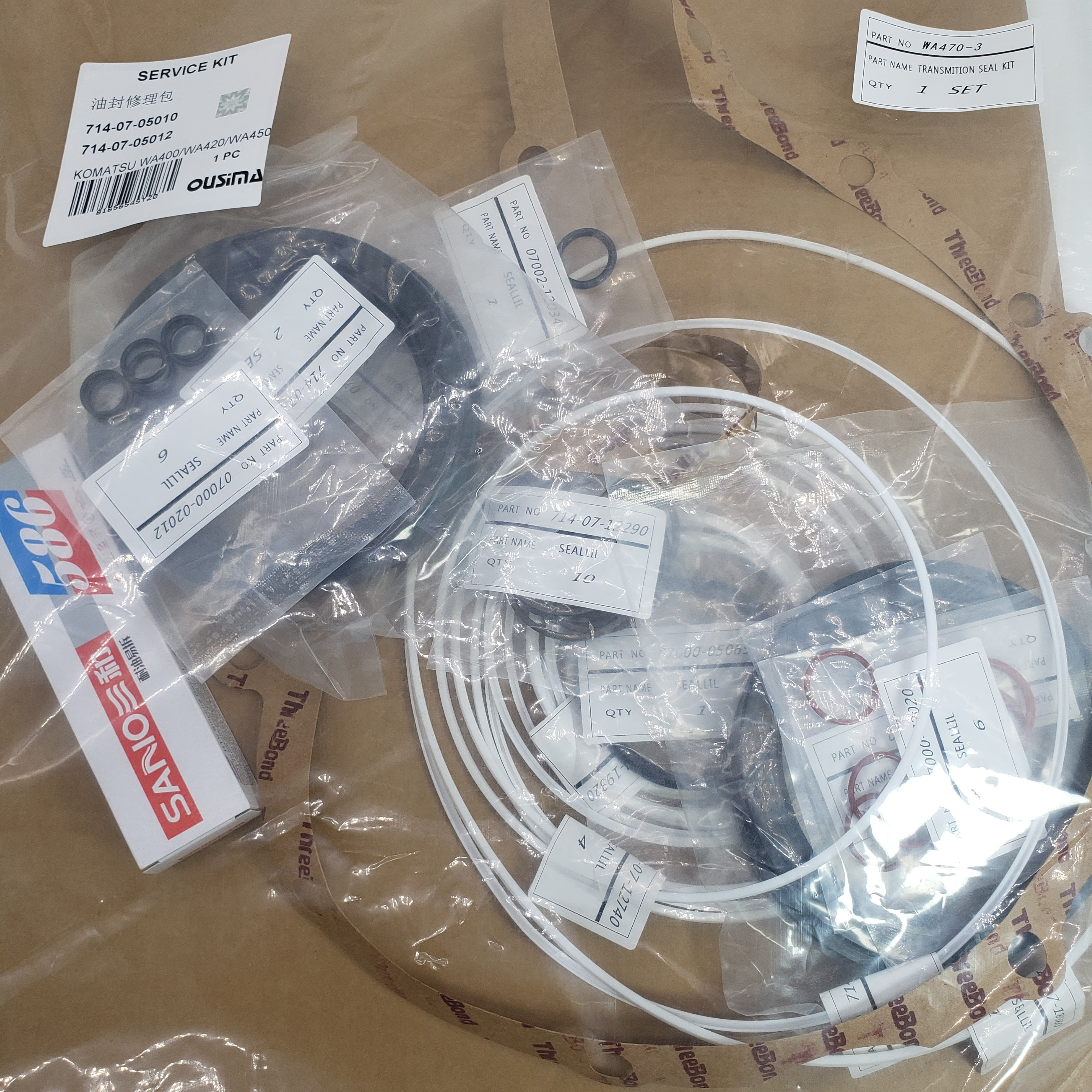 714-07-05010 714-07-05012 Transmission Seal Kit For KOMATSU WA380-3 WA320-3 WA470-5