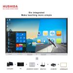 55 Inch 4K Touch Screen Interactive Whiteboard 400cd/㎡ Brightness 120g Ssd