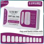 500pcs/Box Medium Square Shaped False Nails For Nail Extension Manicure Tools 11