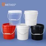 Food Grade Plastic Buckets With Lids Silk Screen Heat Transfer Printing Capacity