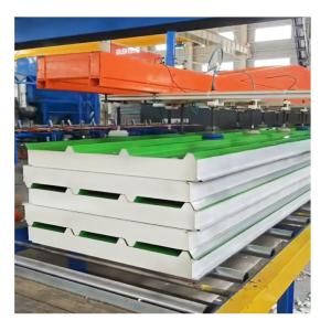 China Customized Sandwich Panel for Roof Easy Installation B1 Grade Fireproof Exterior Wall factory