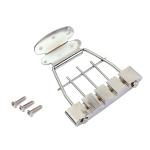 Jazz Bass Bridge Tailpiece Silver 4 Strings Low Tailpieces Replacement Zinc