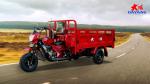 250CC Closed Box Three Wheel Cargo Motorcycle 1200kg Loading Capacity 5.0-12