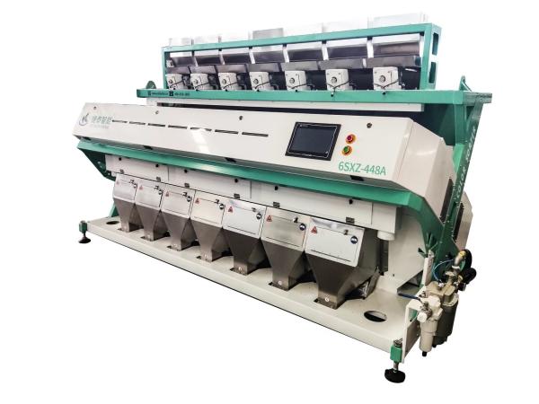 China 7 Chutes Rice Sorting Machine 220V Mini Rice Color Sorter Machinery factory