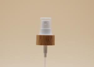 China 24mm White Mist Sprayer Pump Bamboo Sheathed Half Cap For Personal Care factory