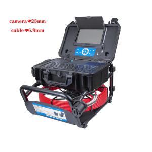 China Sony CCD 23mm Head Sewer Video Inspection , Sewer Pipe Camera With 7''LCD Monitor factory