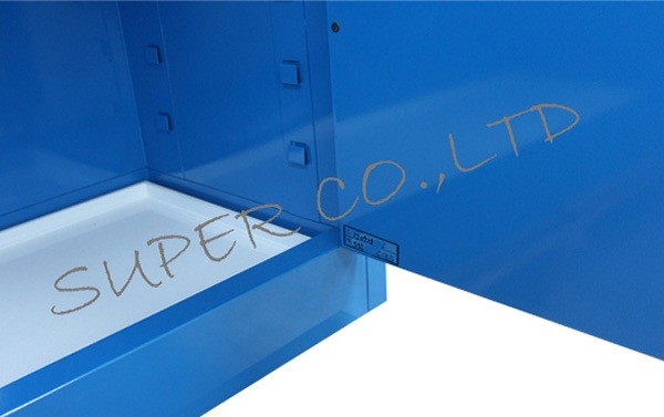 1.2mm Cold Rolled Steel Hazardous Chemical Storage Cabinet / Industrial Steel Cabinets 30 Gallon