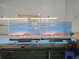 China 55'' 30'' Self Emission Capacitive Touch Display PCAP Table Stand Transparent OLED Signage factory