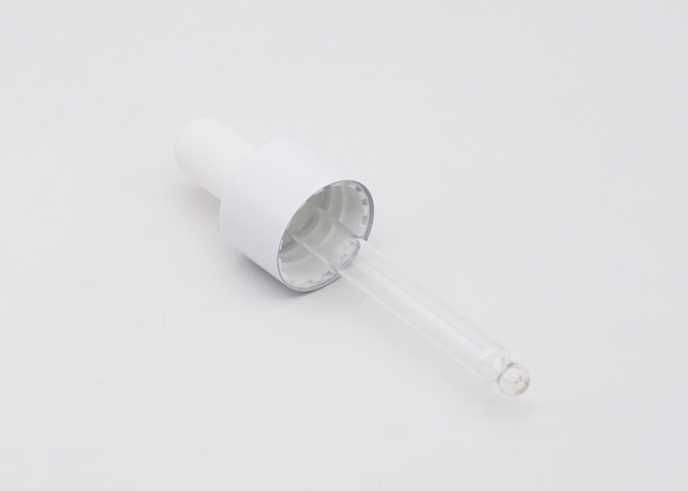 Threaded 18/410 White Essential Oil Dropper Bottle Tops