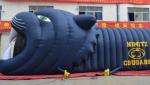 10m long white Sport event Inflatable Football Helmet Entrance Tunnel with logo