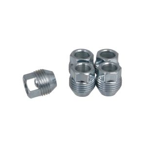 Stable External Dual Thread Lug Nuts 12x1.5 Zinc Nuts With 19 Millimeter Hex