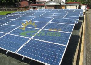 China Anodized 12um 6005 Solar Panel Flat Roof Mounting Kits factory