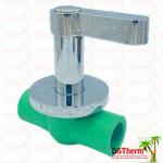 Ppr Chrome Plated Brass Cartridge PPR Ball Valve 20mm 25mm 32mm High Pressure
