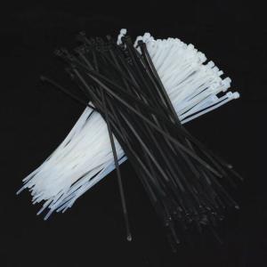 China White / Black PA66 Nylon Cable Ties Cable Wraps Self-locking Aging-Resistant factory
