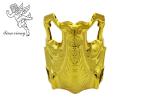 Gold Corner Casket Corners With PP Plastic , Coffin Fittings For Adult