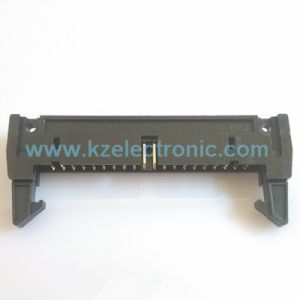 China 2.54mm double row right angle ejector header connector factory