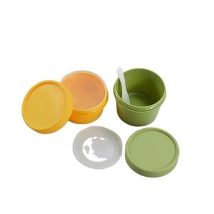 China Clear or Customized Color 50ml/100ml Facial Scrub Cream Jar PP Mate Cream Container factory