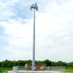 5G Station Antenna Steel Tubular Pole Q345 High Mast ISO9001 Approved