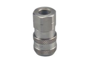 China 0.75 Inch 316 Stainless Steel BSPP Flat Face Coupler factory