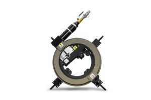 China FE 12 0-12'' Flange Facer Machine External Mounted Light Weight Rigidity Body factory
