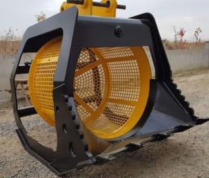China VOLVO EC290 EC290B EC350D Excavator Attachment / Excavator Screening Bucket factory