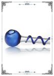 Blue Pyrex Glass Oil Burner Mini Glass Water Bong Oil Burning Pipe Orange