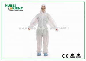 China Custom Light-Weight Disposable Use Coverall With Hood For Workers/Painters factory