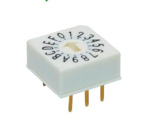 Sealed Construction Coded Rotary Switch Waterproof Meet IP67 Gold Plated Contact