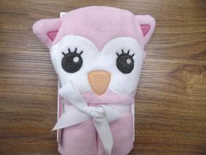 China microfiber hooded towels,3D embroidered cute towel with hood factory