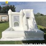0.55mm PVC tarpaulin Inflatable Bounce House White Bouncy Castle For Wedding