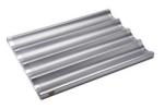 4 slotted aluminum french bread baking pan baguette baking tray for bar or