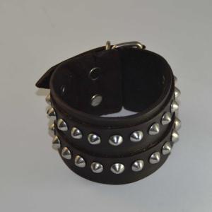 China Europ American Fashion Trendy Stainless Steel Geniune PU Leather Bracelet Bangle LBL238 factory