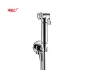 China OEM Bathroom Toilet Bidet Shattaf Spray Set Brass PVC Hose 1.50m factory
